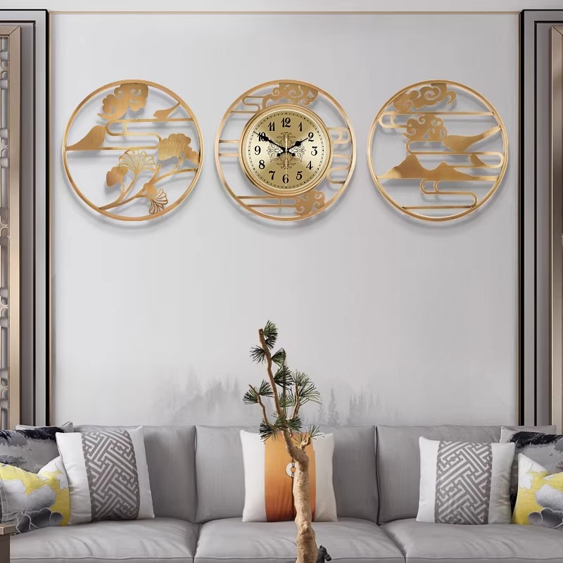 Luxury Lifestyle Aesthetic - Yuvarlak Çin Tarzı Minimalist Duvar Saati