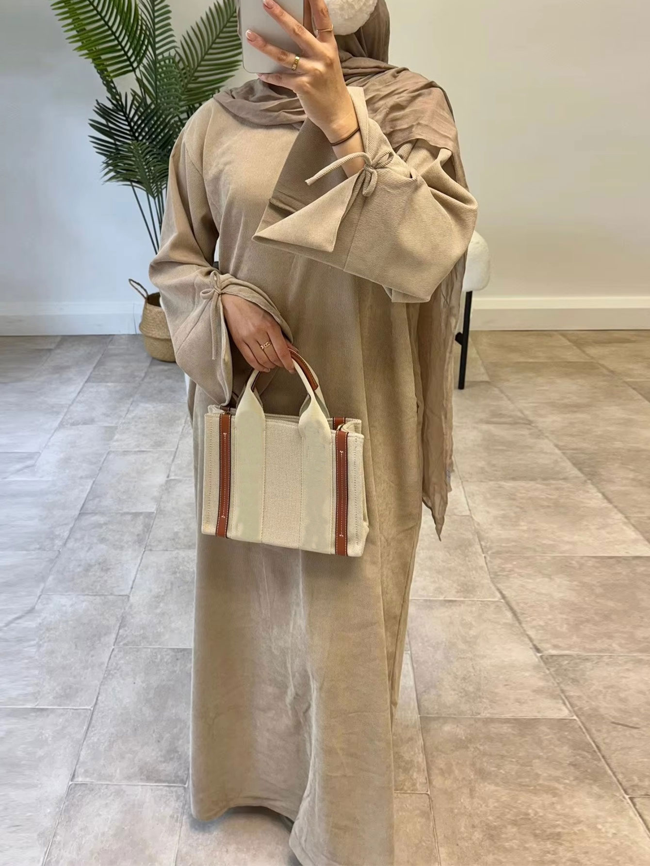 Luxury Lifestyle Women - Ramazan Yay-düğüm Dubai Abaya Elbise Lüks
