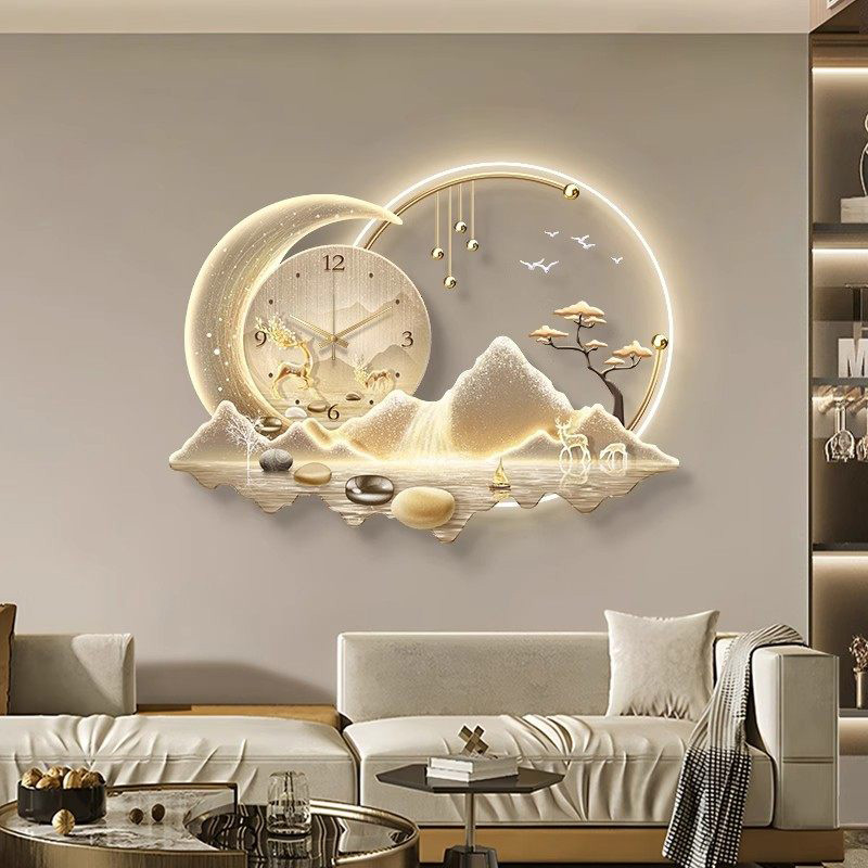 Luxury Lifestyle Aesthetic - Sanat Duvar Led Saat Duvar Lüks
